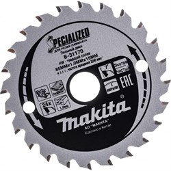 Пильный диск Makita B-31170 695697 - фото 21599