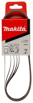 Лента шлифовальная 13х533 мм, P120, 5 шт Makita P-43365 P-43365 - фото 23172