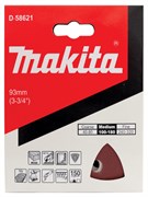 Бумага шлифовальная треугольная на липучке 94 мм, A150, 10 шт Makita D-58621 D-58621