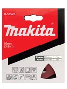 Бумага шлифовальная треугольная на липучке 94 мм, A40, 10 шт Makita D-58578 D-58578